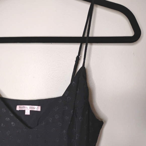 NWT Bailey Rose Black Slinky Slip Dress Size S Y2K Festival Party Night Out - Picture 5 of 12